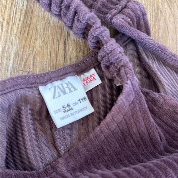 Purple Corduroy Pinafore Dress Zara - Picture 2 of 5